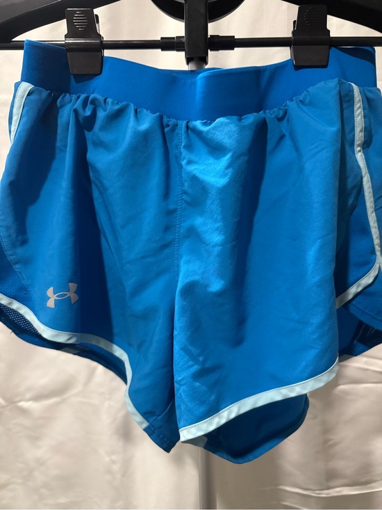 Under Armour Pants - Under Armour Women’s Bright Blue Athletic Shorts with Light Blue Trim